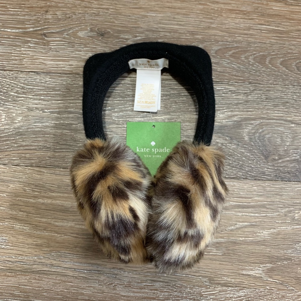 *NWT* Kate Spade Faux Leopard Earmuffs
